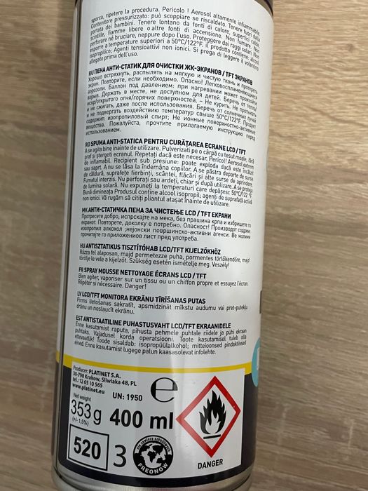 pianka do monitorów/ekranów