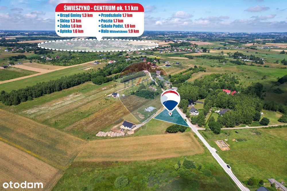 Działka budowlana 1975 m² – Kępa Świeszyńska