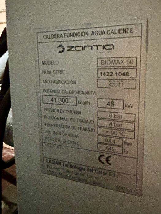 Caldeira Biomassa ZANTIA 48 KW