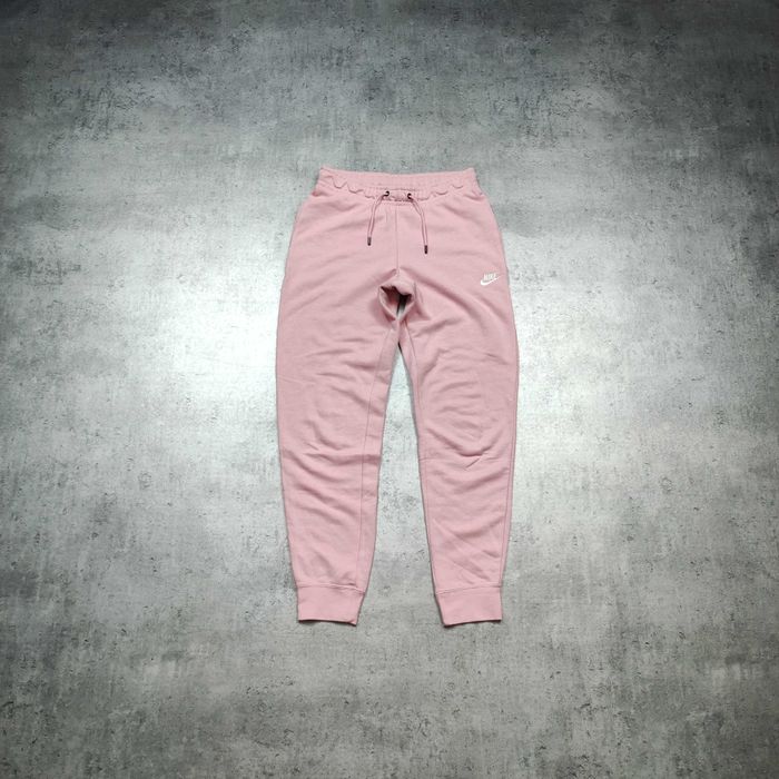 DAMSKIE PREMIUM Spodnie Sportowe Dresy Joggery Pudrowy Róż Nike Active
