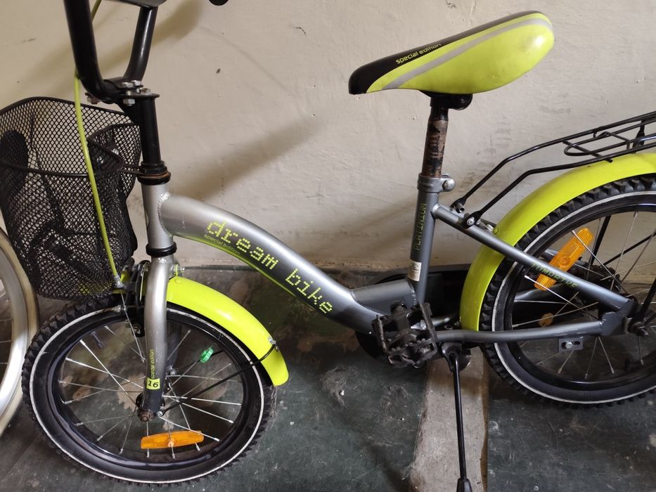 Rower chłopięcy z koszykiem