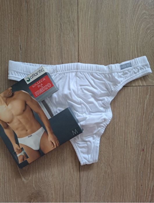 Stringi męskie Atlantic, rozmiar M, bawełna
