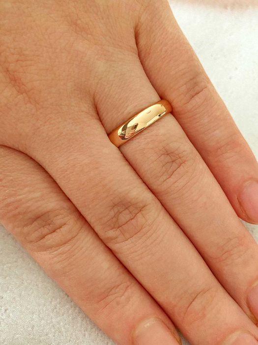 Позолоченное Обручальное Кольцо (Позолота 585 пробы), Обручка. Акция