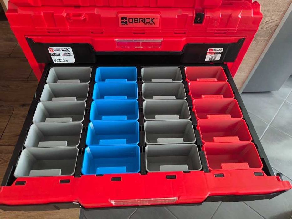Akcesoria Qbrick System ONE Drawer 3 Toolbox 2.0 Pojemniki 20 sztuk