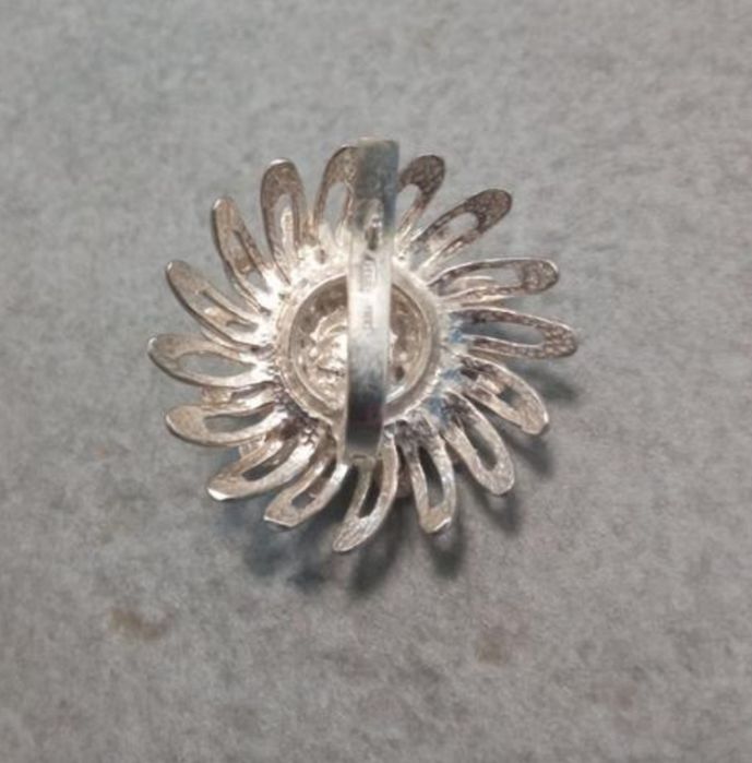 23гр набір Кульбаба каблучка 17.5 (17.0), сережки срібний