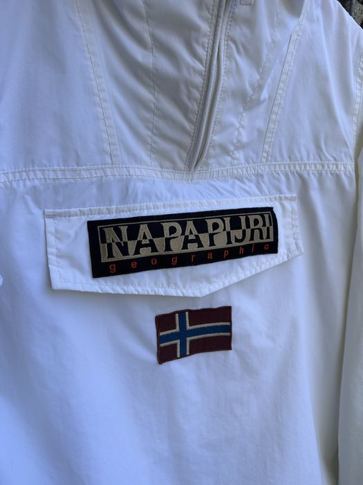 Napapijri Rainforest Kurtka Anorak Rozmiar M Biała jak nowa