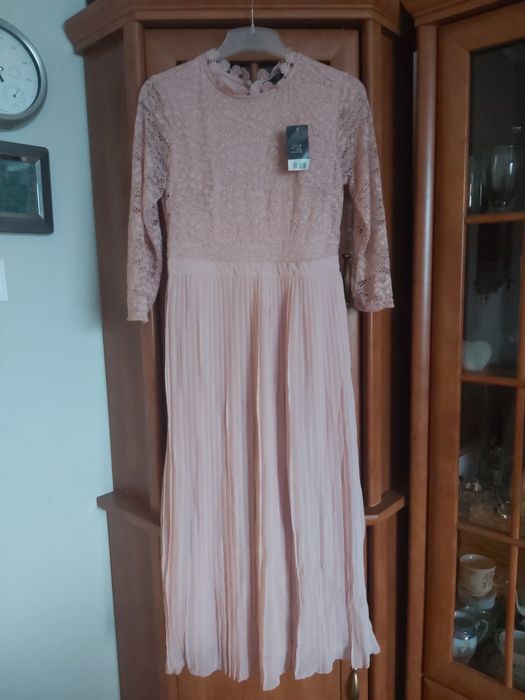 Nowa sukienka koronką + plisa