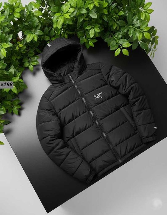 Черный Пуховик ARCTERYX Goretex, микро пуховик артерикс