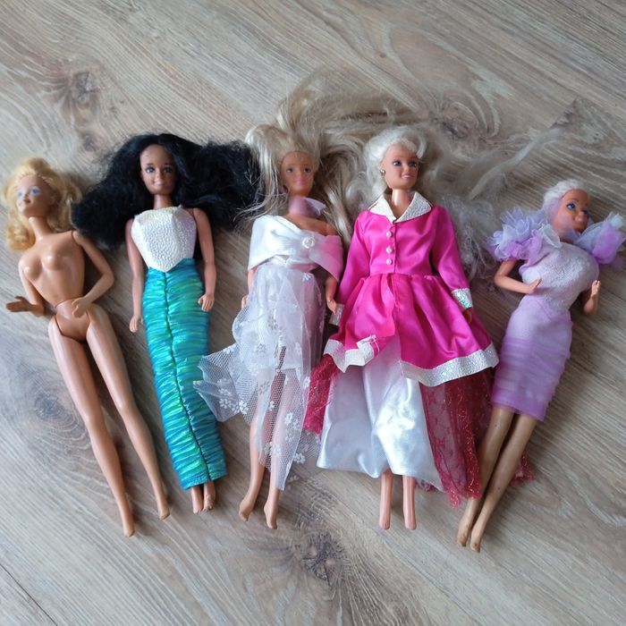 Kolekcjonerskie lalki Barbie Mattel 5 sztuk