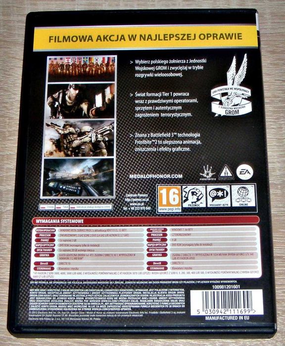 Gra PC : MEDAL OF HONOR Warfighter / polska wersja /