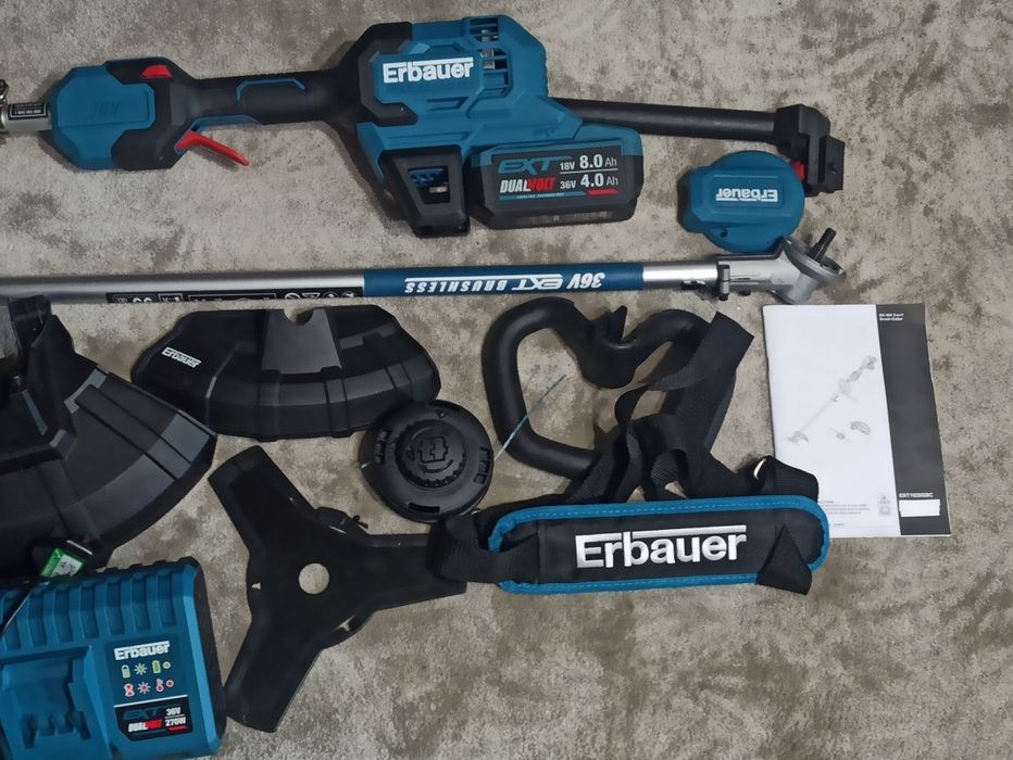 Erbauer 36V Kosa, podkaszarka 2in1.