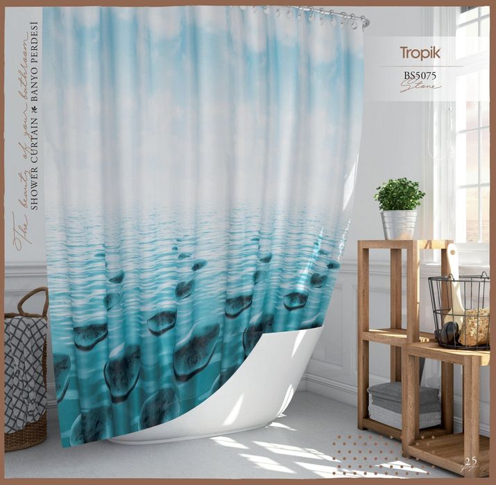 Штора для ванної кімнати 240x200 Шторка в душ ванну широка довга