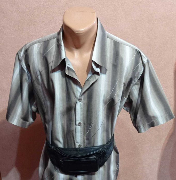 Мужская барсетка, бананка на пояс из натуральной кожи.