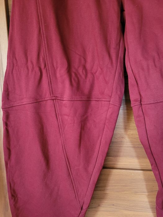 Spodnie dresowe balony nowe XL bordowe