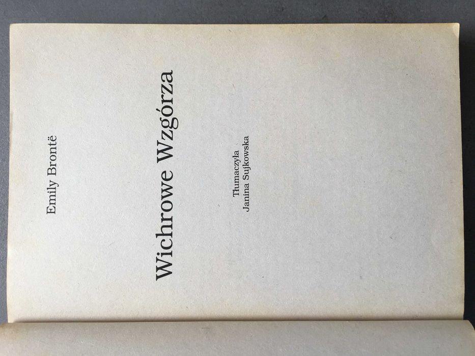 Wichrowe Wzgórza Emily Bronte