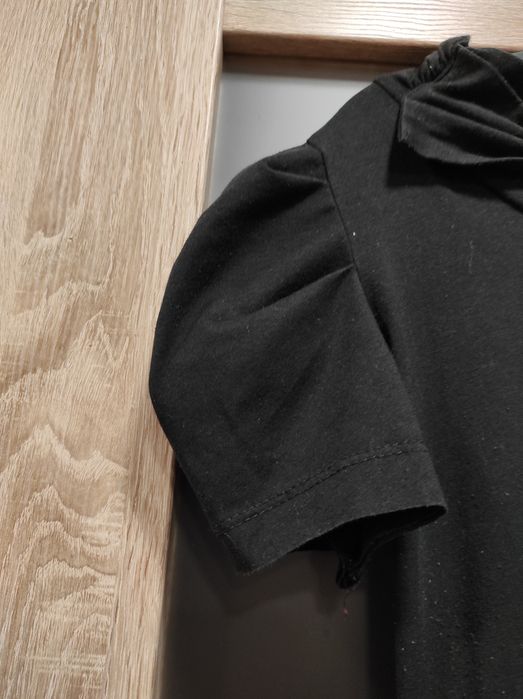 Bluzka z kokardą czarna