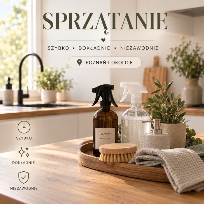 Sprzątanie/ pomoc domowa Poznań oraz Okolice