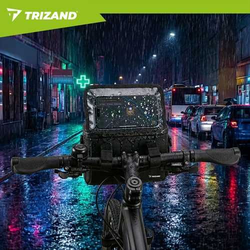 Велосипедная сумка на руль с держателем для телефона Trizand