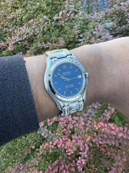 EDOX Delfin Swiss Made Niebieska