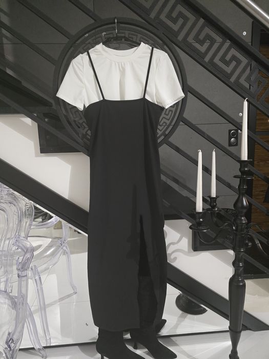 komplet  maxi sukienka i bluzka  L