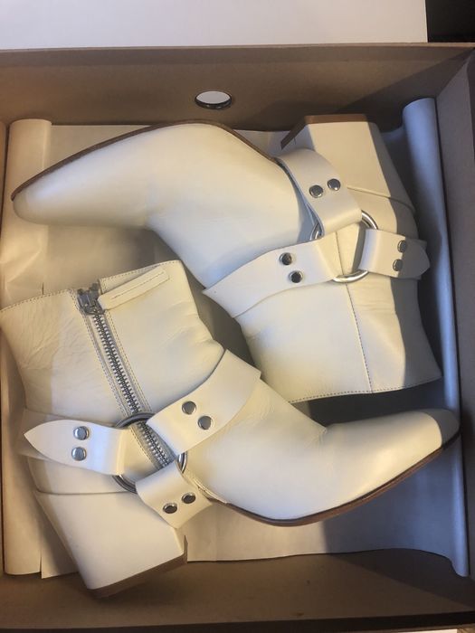 Botki Buttero r.37 skorzane, off white