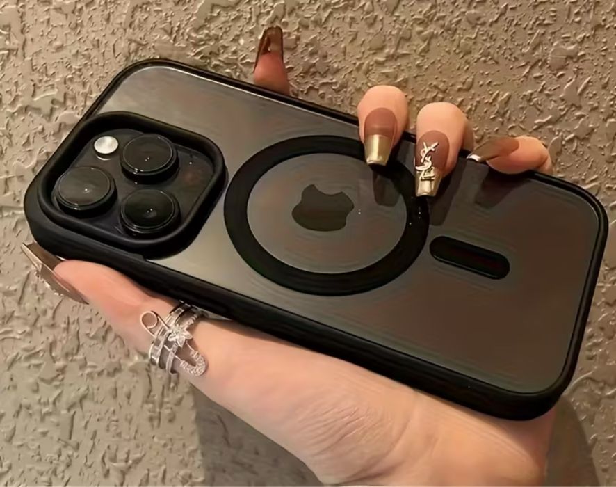Etui magnetyczne na iPhone 16 Pro + szkło hartowane HD