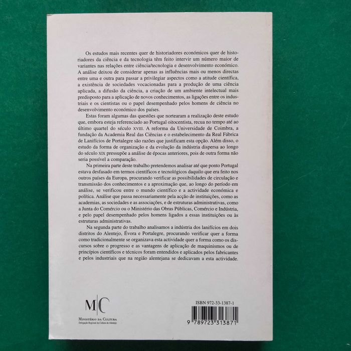 Ciência, Tecnologia e Desenvolvimento Industrial Portugal Oitocentista