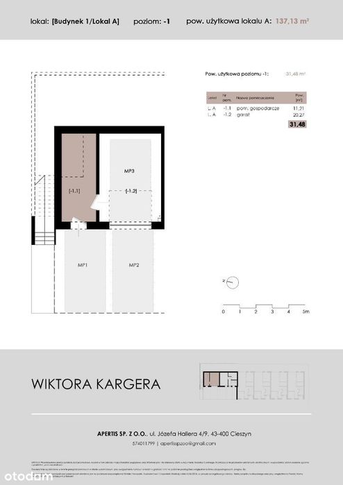 Mieszkania Mnisztwo-Kargera Parkingi Tarasy Balkon