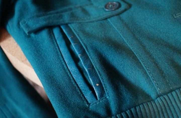 QS by S.Oliver kurtka zimowa z wełny płaszczyk kurteczka bomber - S