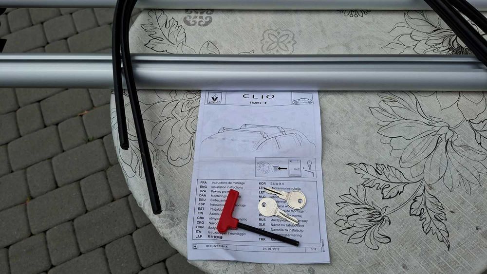 Nowy Oryginalny Bagażnik Dachowy Renault Clio IV Belki Nie Thule