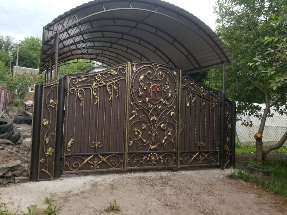 Художня ковка, огорожа (забор) з профнастилу вироби з металу будь-які