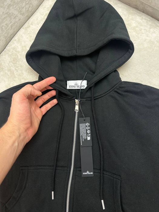 STONE ISLAND | Зіп худі жіноча Стон айленд | кофта Стонік Чорний S M L XL