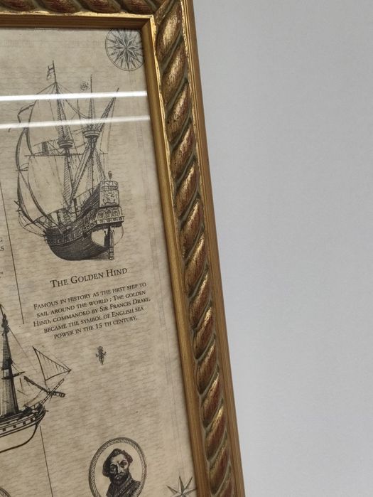 Quadro motivos Náuticos "Cognac Land"