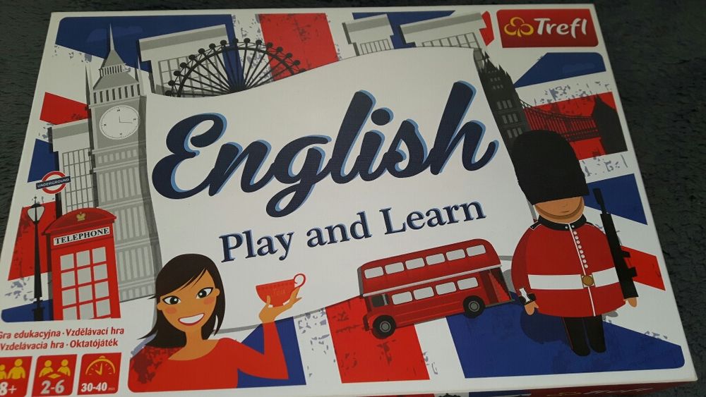 Gra planszowa English Play and Learn Trefl. Gratis książka