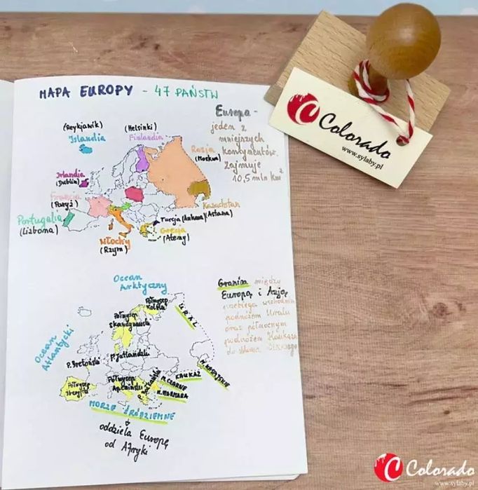 Stempel Mapa Europy. Nowy Produkt
