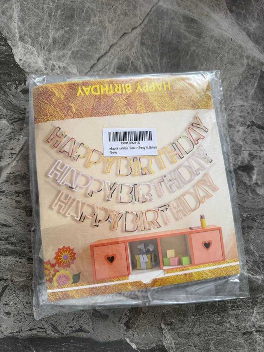Набір для святкування у стилі Let’s Pawty Happy Birthday вечірка з лапками тваринною тематикою
