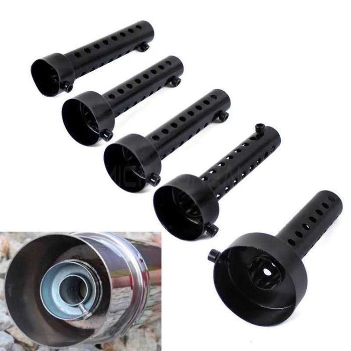 Silenciador DB Killer Universal Preto Escape de Moto em Aço Inoxidável