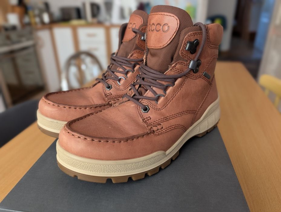 ECCO TRACK 25 W — Buty trekkingowe GORE-TEX, r. 38, Skóra, Stan Idealn