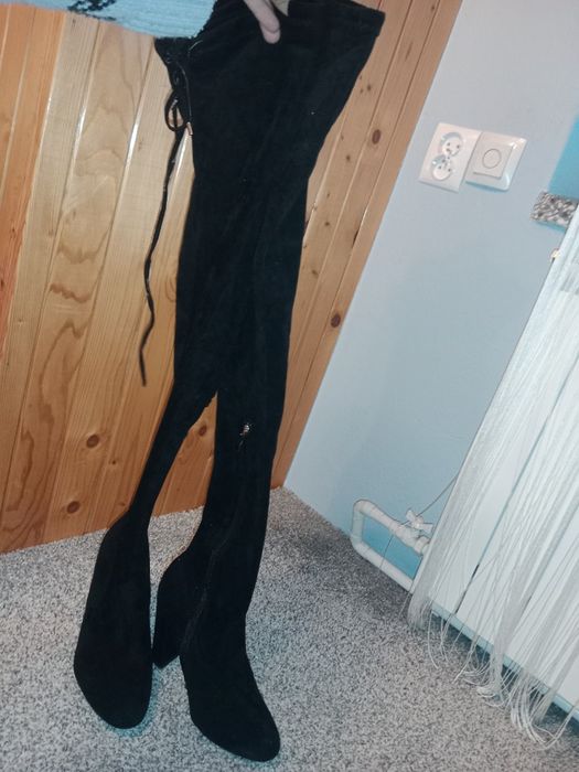 Kozaki długie czarne