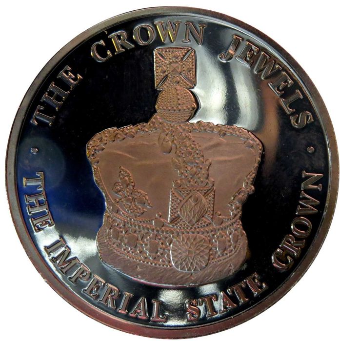 MOEDA Turks & Caicos 1 CROW 2004 "Crow Jewels of UK - PROOF