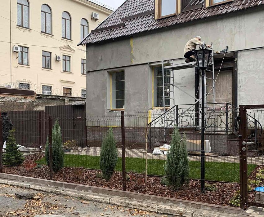 Забор із сітки, огорожа з сітки - сварная сетка для забора в полимере