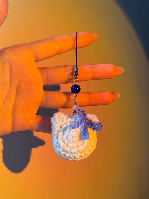 Брелоки в'язані на сумку, ключі, телефон, чехол