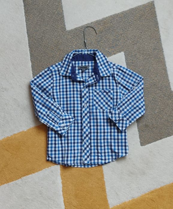 Koszula w kratę chłopięca r. 92 DKNY