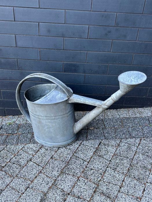 Stara metalowa konewka polewaczka ocynk 10L / Vintage  Retro Solidna