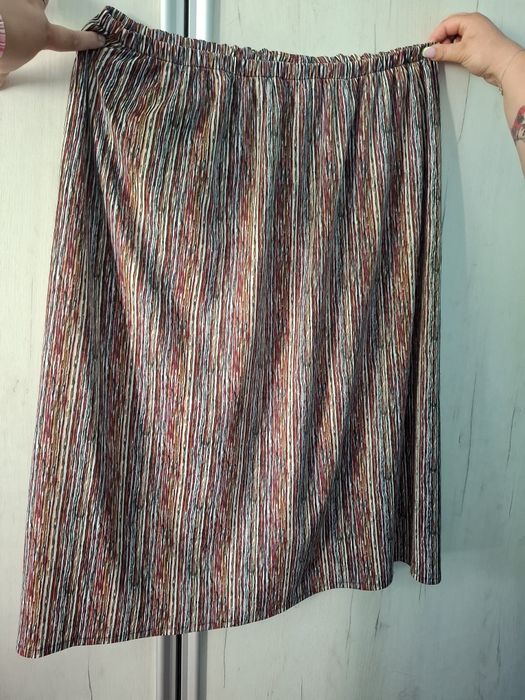 Spódnica w paski Plus Size