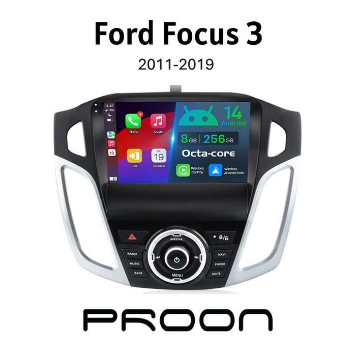 Auto Rádio Ford Focus 3 Ano 2011 até 2019