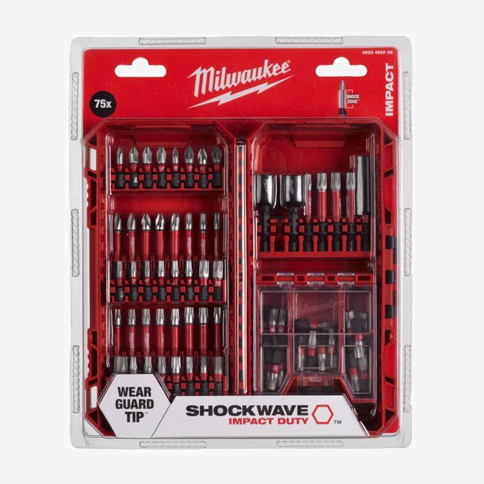 Набір біт Milwaukee SHOCKWAVE PACKOUT, (75шт)