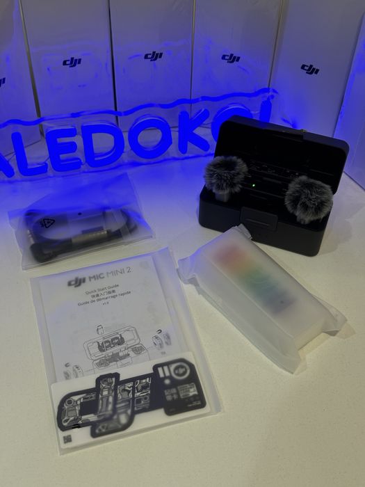 Нова Мікрофонна радіосистема DJI Mic Mini 2 (2TX+1RX+Charging case)