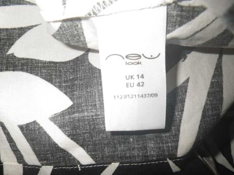 New Look bawełniana sukienka w kwiaty r 14/42