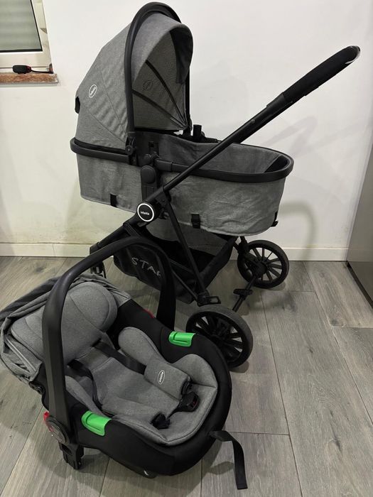 Kit bebê conforto e carrinho de passeio